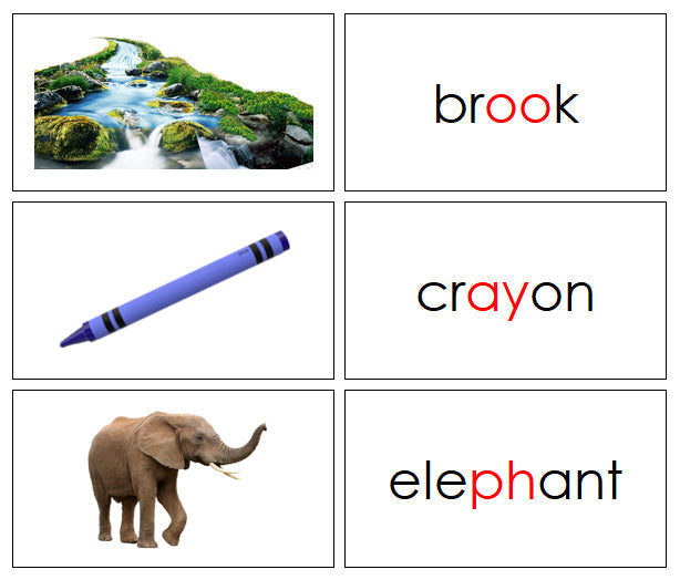 Step 3: Words & Picture Cards Set 2 - Montessori Print Shop Digital Download language cards