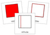 Study of a Square Cards - Montessori Print Shop geometry cards