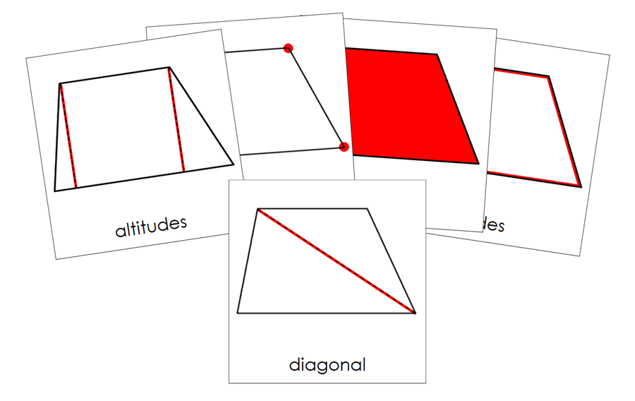 Study of a Trapezoid 3-Part Cards - Montessori Print Shop Digital Download