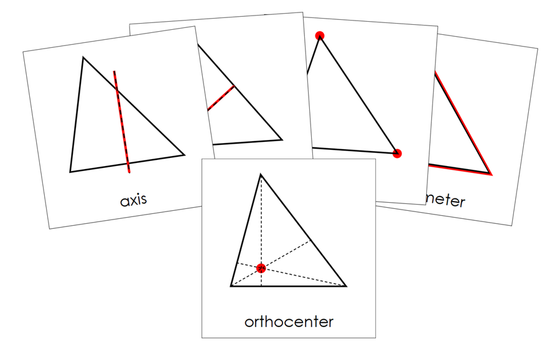 Study of a Triangle 3-Part Cards - Montessori Print Shop Digital Download geometry cards