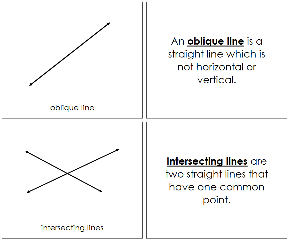 The Study of Line Nomenclature Book - Montessori Print Shop Digital Download