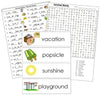 Summer Word Wall - Montessori Print Shop