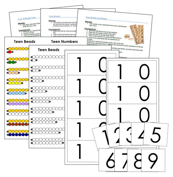 Montessori Teen Boards, Beads, and Worksheets - Montessori Print Shop