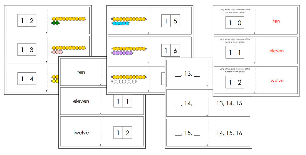 Teen Boards & Beads Activity Set - Montessori Print Shop Digital Download