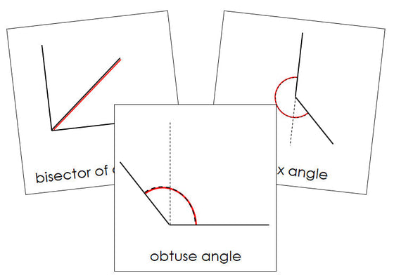 Study of Angles Cards - Montessori Print Shop geometry cards