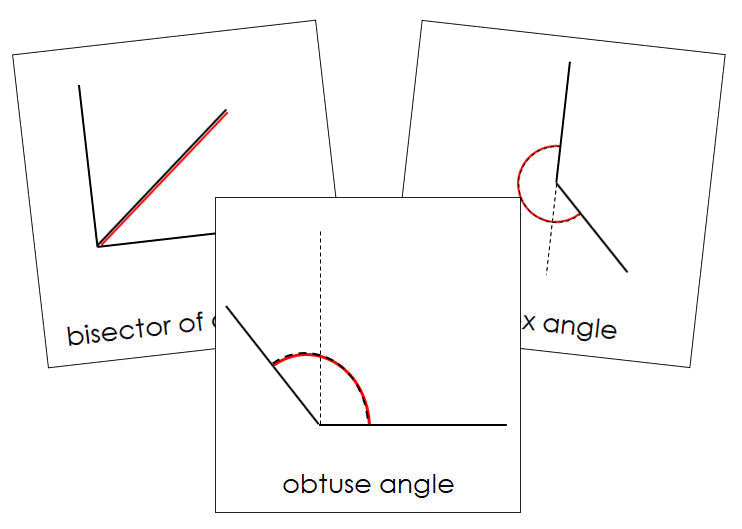 Study of Angles Cards - Montessori Print Shop geometry cards