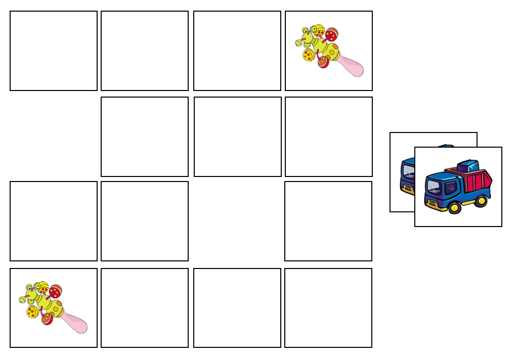 Toys Match-Up & Memory Game - Montessori Print Shop Digital Download preschool activity