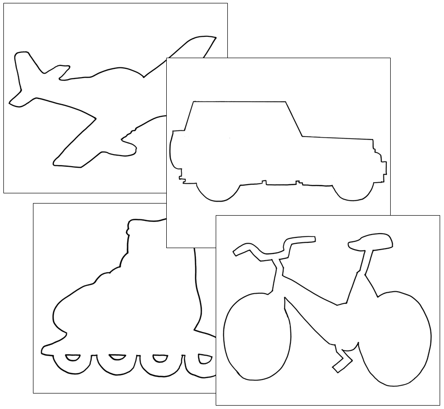 transportation cutting and pin punching - Montessori Print Shop Digital Download pin poke