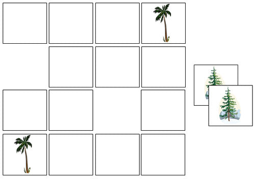 Tree Match-Up & Memory Game - Montessori Print Shop Digital Download