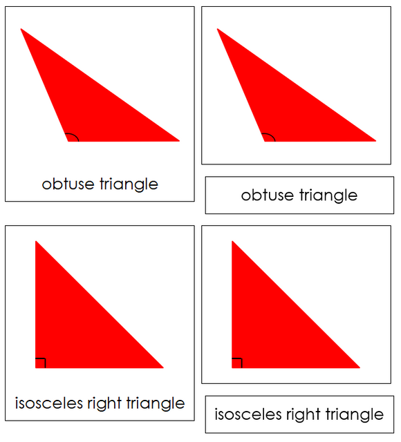 Types of Triangles 3-Part Cards - Montessori Print Shop geometry cards