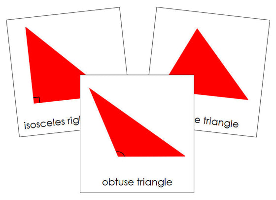 Types of Triangles 3-Part Cards - Montessori Print Shop geometry cards