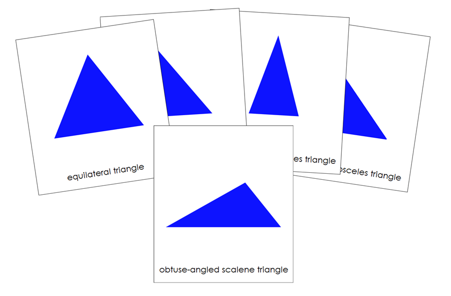Triangles (Simple Concepts) - Montessori Print Shop Digital Download geometry cards