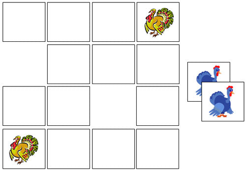 Turkey Match-Up & Memory - Montessori Print Shop Digital Download