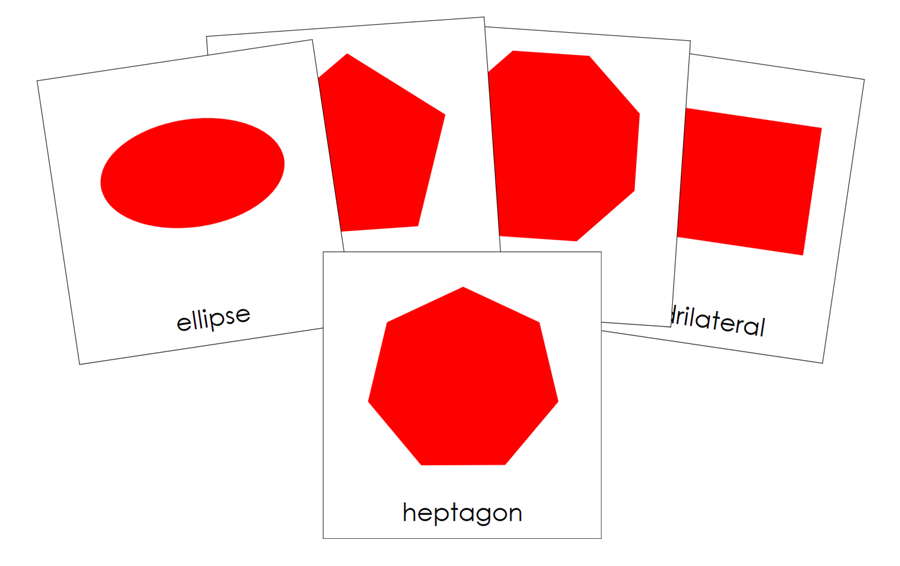 Types of Polygons 3-Part Cards - Montessori Print Shop Digital Download geometry cards