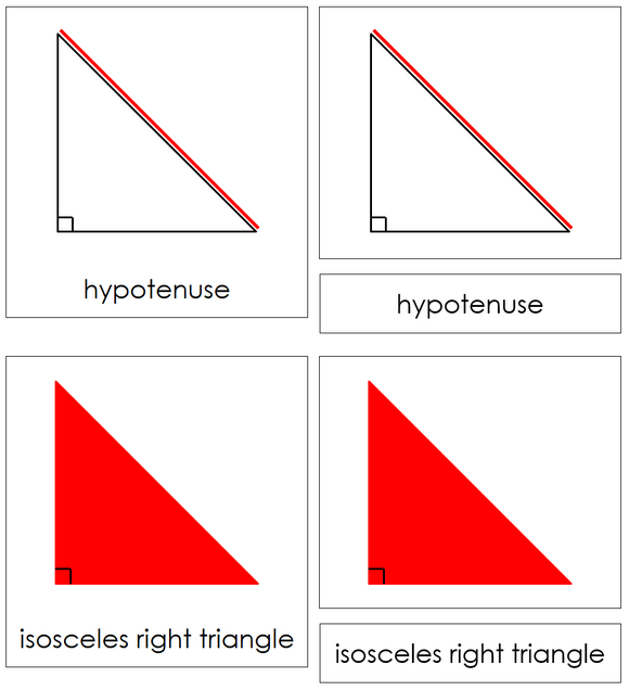 Types of Triangles 3-Part Cards - Montessori Print Shop Digital Download geometry cards
