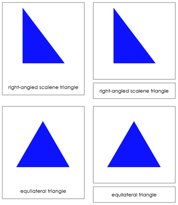 Triangles (Simple Concepts) - Montessori Print Shop Digital Download geometry cards