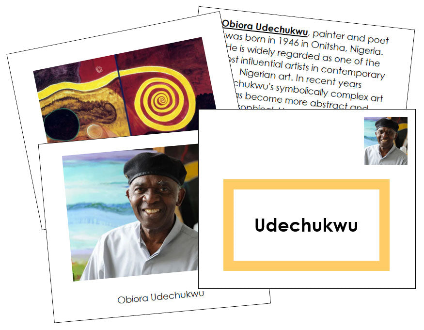 Obiora Udechukwu Art Book (color-coded) - Montessori Print Shop Digital Download