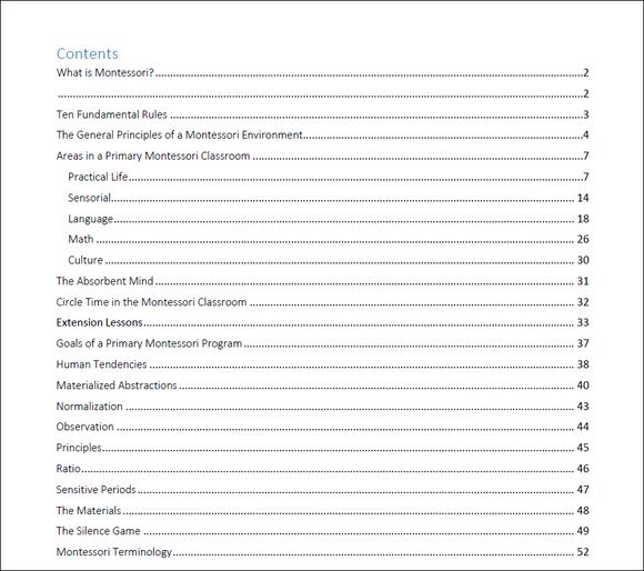 Primary Montessori Education: Understanding The Theory - Download by Montessori Print Shop