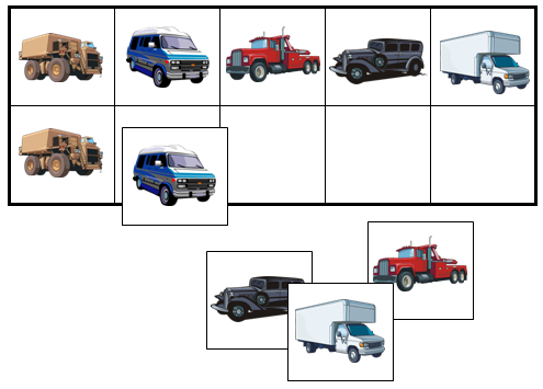 Vehicle Match-Up & Memory Game - Montessori Print Shop Digital Download