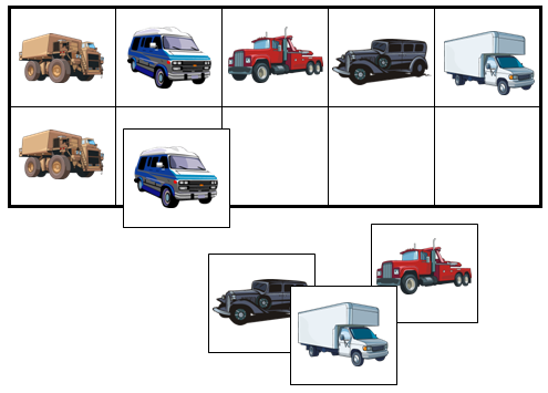 Vehicle Match-Up & Memory Game - Montessori Print Shop