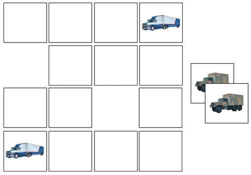 Vehicle Match-Up & Memory - Montessori Print Shop Digital Download
