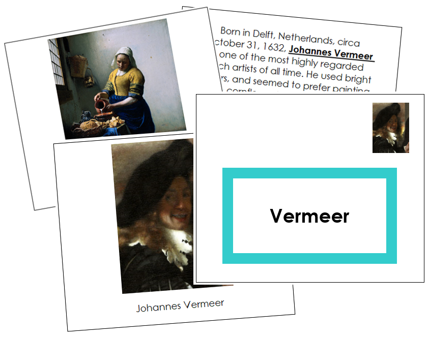 Vermeer Art Book - Montessori Art