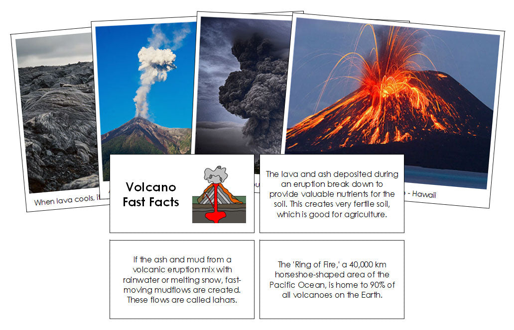 Volcano Fast Facts - Montessori Print Shop Digital Download