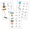 Step 1: Vowel Sound Cards - CURSIVE - Montessori Print Shop phonics lesson