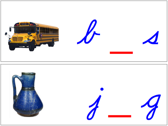Montessori Moveable Alphabet Sound cards