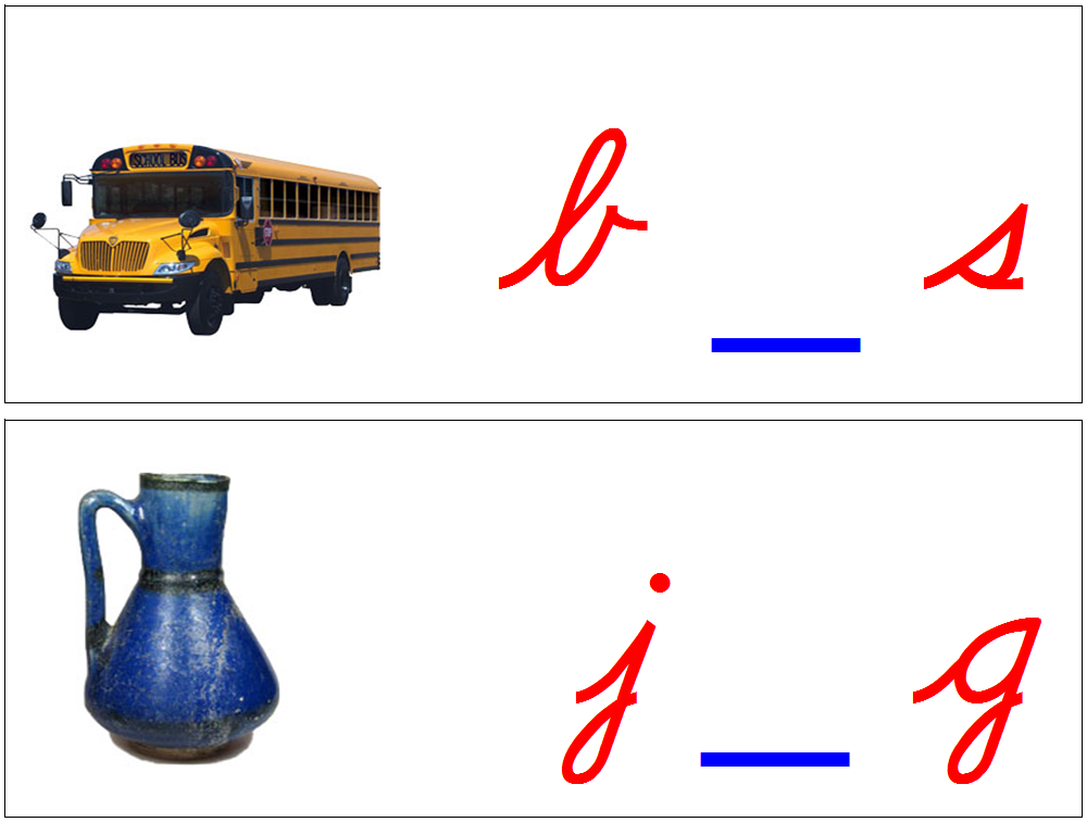 Montessori Moveable Alphabet Sound cards