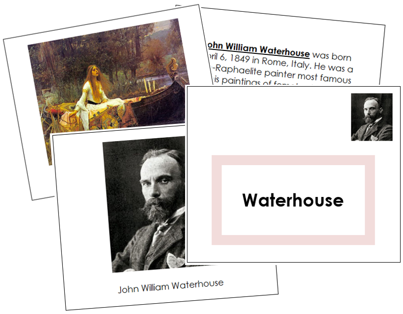 John William Waterhouse Art Book - montessori art materials
