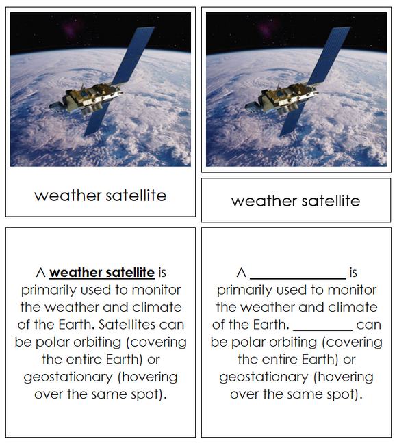 Types of Weather Instruments - Montessori Print Shop Digital Download science materials