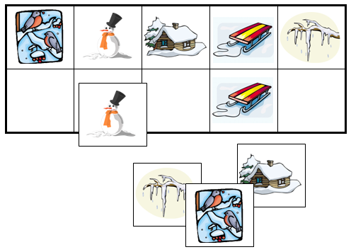 Winter Match-Up & Memory Game - Montessori Print Shop Digital Download