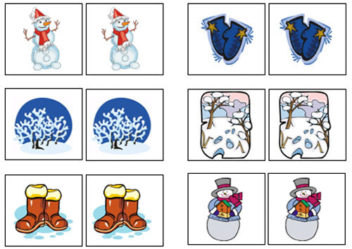Winter Match-Up & Memory - Montessori Print Shop Digital Download