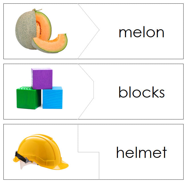 Phonetic Words & Picture Puzzles (Level 2) - Montessori Print Shop Digital Download