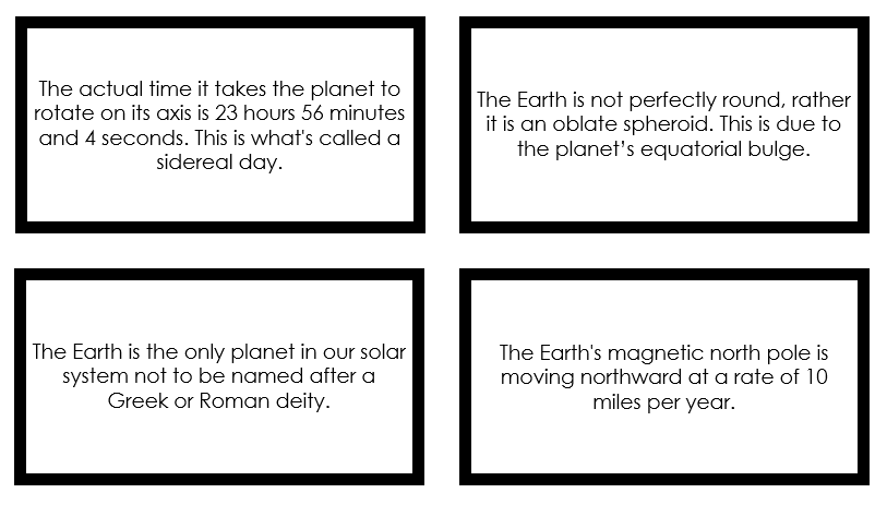 Printable World Fun Fact Cards - Montessori Print Shop Digital Download