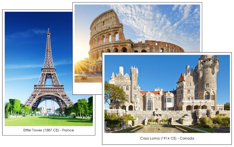 World Architecture Cards - Iconic Buildings - Montessori Print Shop Digital Download
