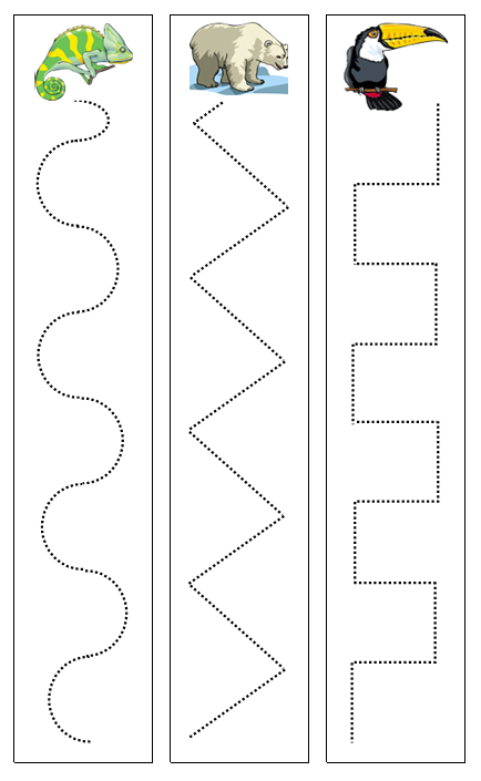 Zoo Animals Cutting Work - Montessori Print Shop preschool scissors activity
