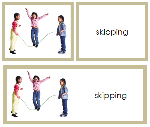 Action Words & Picture Cards - Montessori Print Shop Digital Download