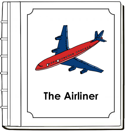 Parts of an Airliner Nomenclature Book (red) - Montessori Print Shop Digital Download