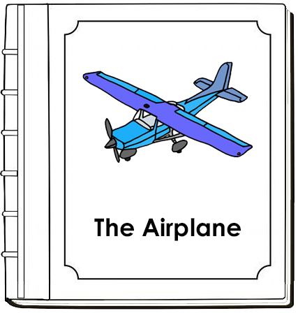 Parts of an Airplane Nomenclature Book (red) - Montessori Print Shop Digital Download
