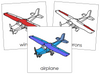 Airplane Nomenclature Cards (red) - Montessori Print Shop