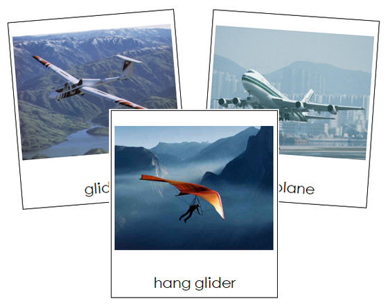 Air Transportation Cards - Montessori Print Shop