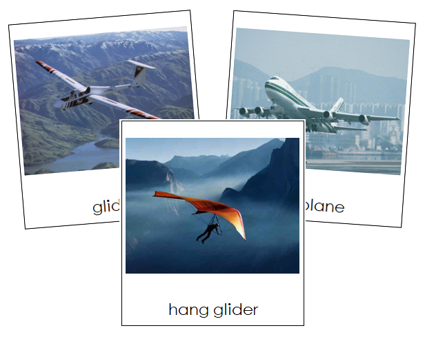 Air Transportation Cards - Montessori Print Shop