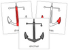 Anchor Nomenclature Cards (red) - Montessori Print Shop