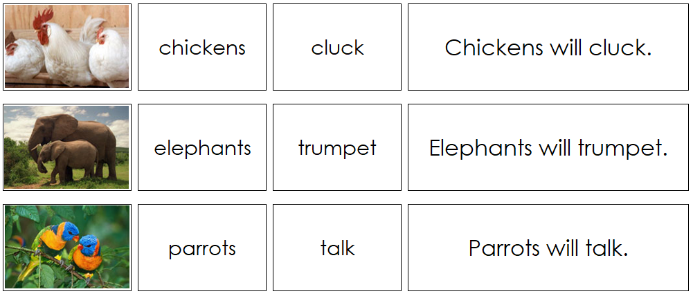 Animals And Their Sounds - Montessori Print Shop Digital Download