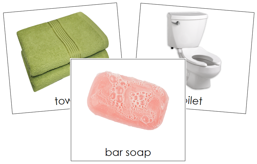 Bathroom Cards Toddler Cards - Montessori Print Shop Digital Download