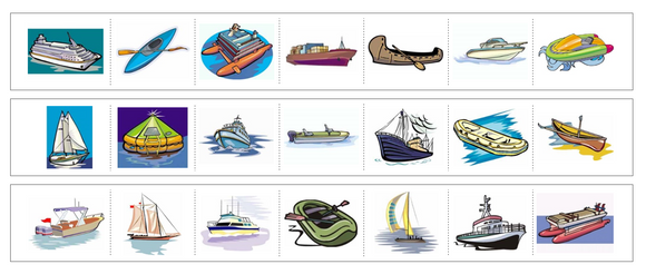 Boats Cutting Work - Preschool Activity - Montessori Print Shop Digital Download
