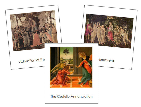 Sandro Botticelli Art Cards - Montessori Print Shop