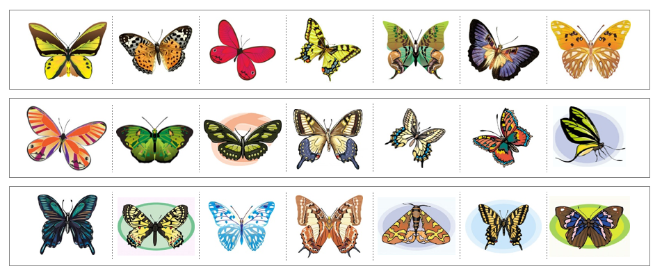 Butterfly Cutting Work - preschool cutting practice